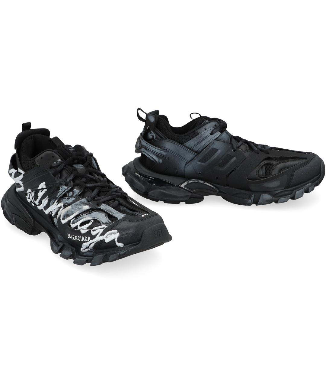 BALENCIAGA Черные синтетические низкие кроссовки / кеды, фото 3