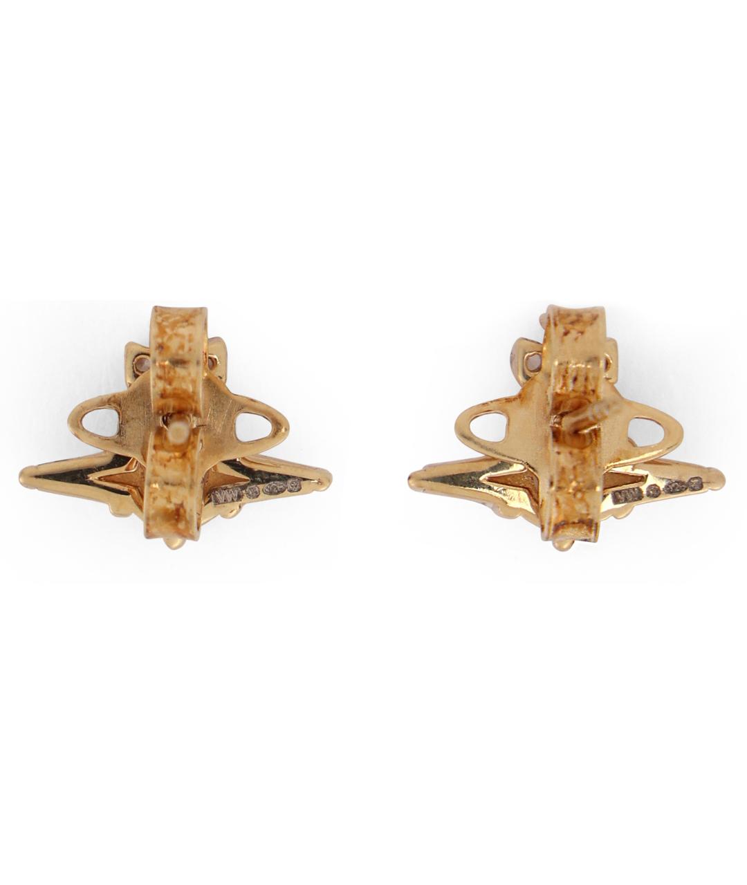 VIVIENNE WESTWOOD Золотые серебряные серьги, фото 3