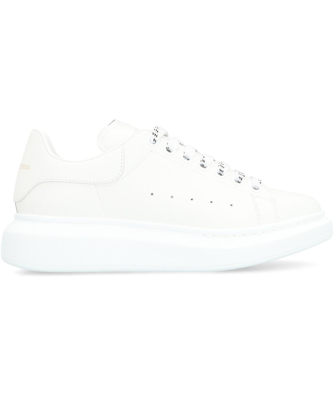 ALEXANDER MCQUEEN Белые кожаные кроссовки, фото 2