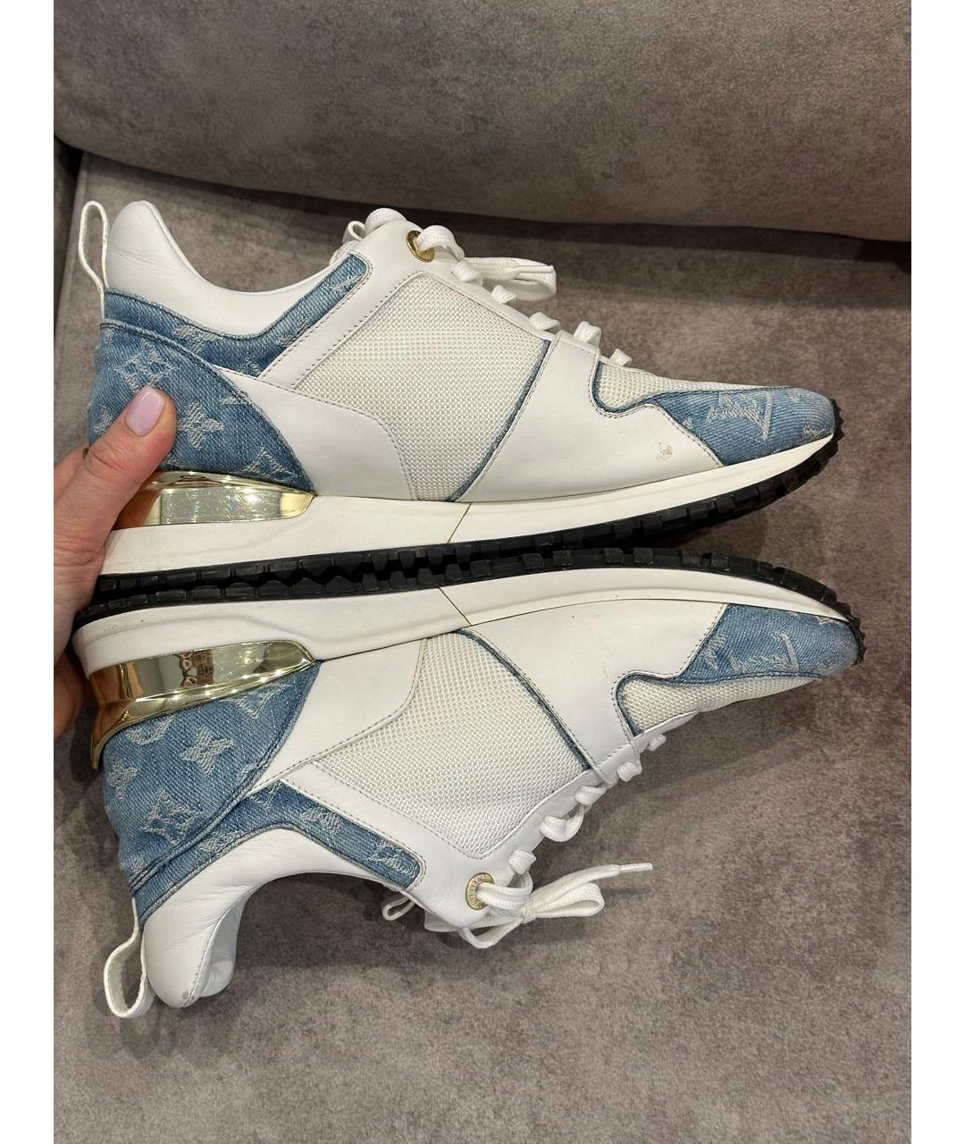 LOUIS VUITTON Голубые кроссовки, фото 7