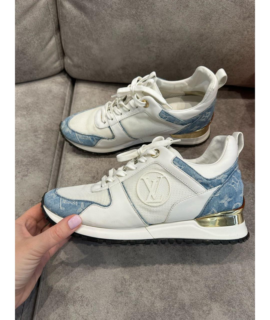 LOUIS VUITTON Голубые кроссовки, фото 2