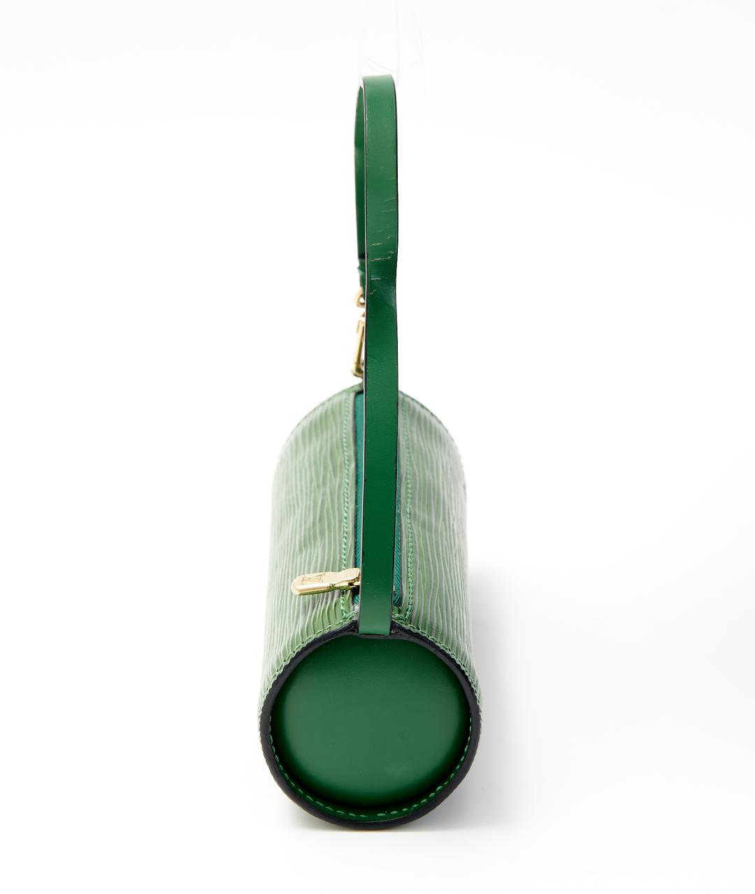 LOUIS VUITTON Зеленая кожаная сумка с короткими ручками, фото 5