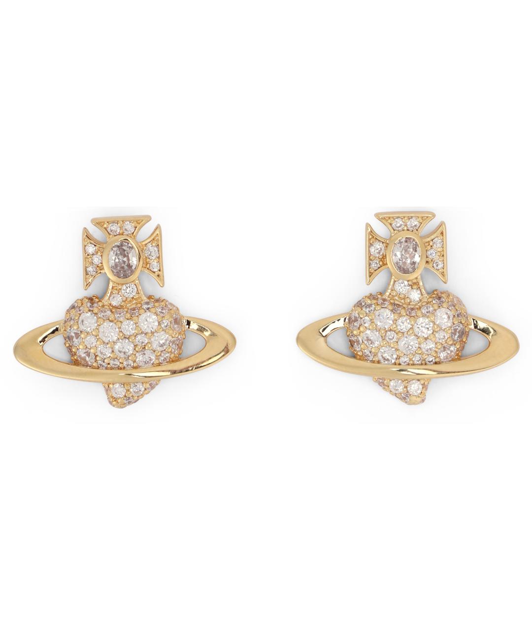 VIVIENNE WESTWOOD Золотые металлические серьги, фото 2