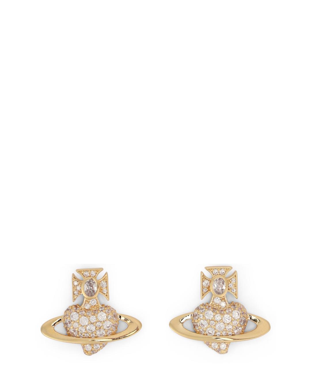 VIVIENNE WESTWOOD Золотые металлические серьги, фото 1