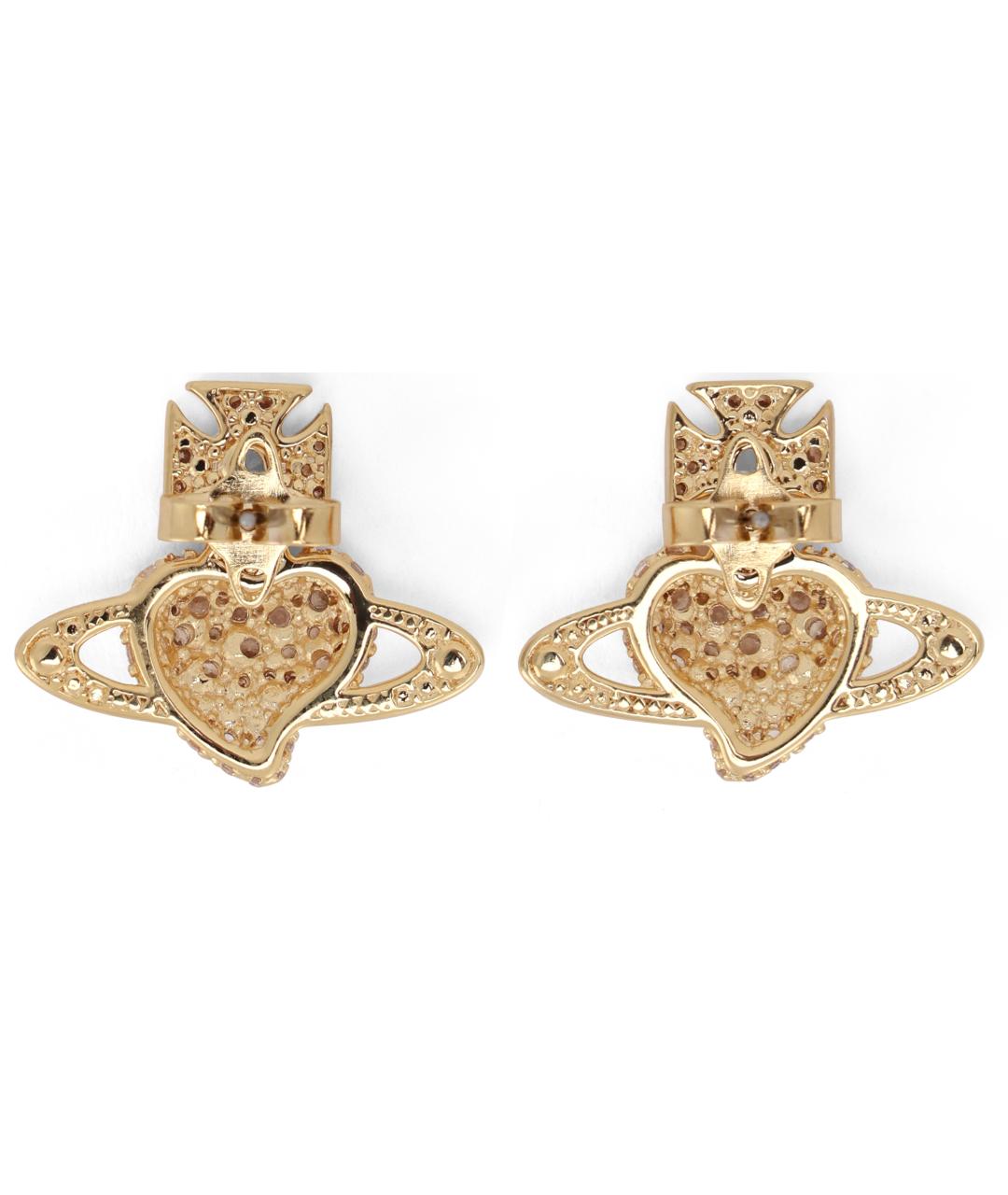 VIVIENNE WESTWOOD Золотые металлические серьги, фото 3