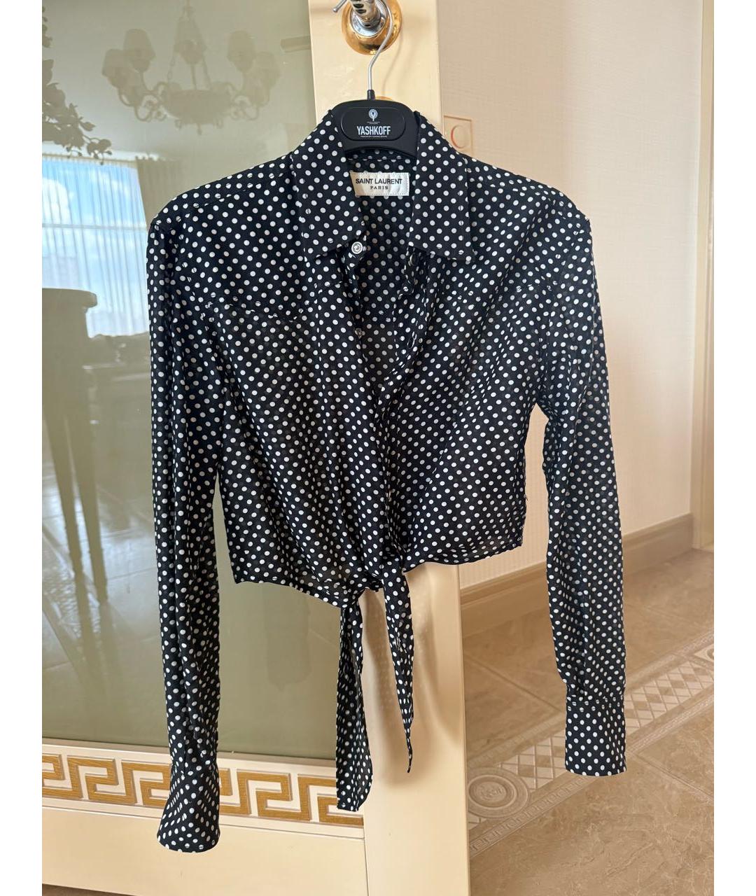 SAINT LAURENT Черная рубашка, фото 2