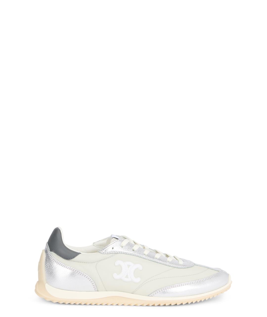 CELINE Серебряные текстильные кроссовки, фото 1