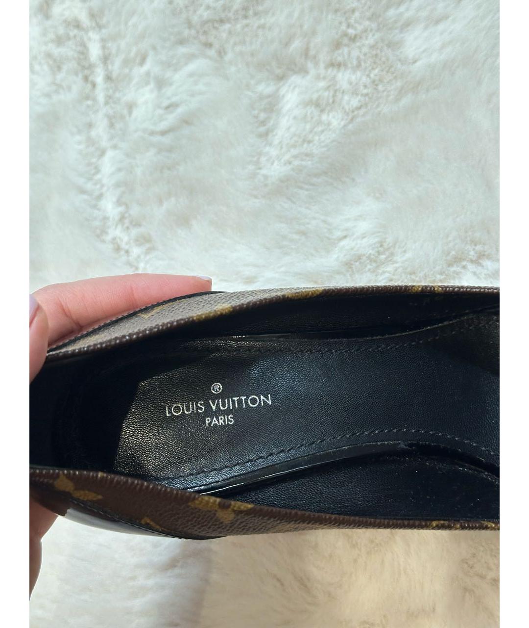 LOUIS VUITTON Коричневые туфли, фото 8