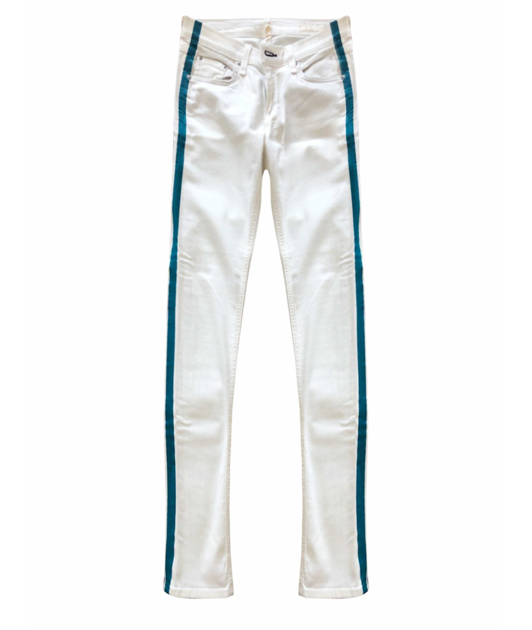 RAG&BONE Белые хлопковые брюки узкие, фото 1