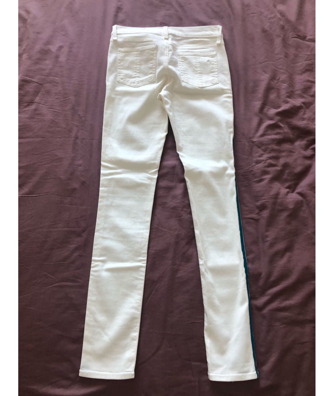 RAG&BONE Белые хлопковые брюки узкие, фото 2