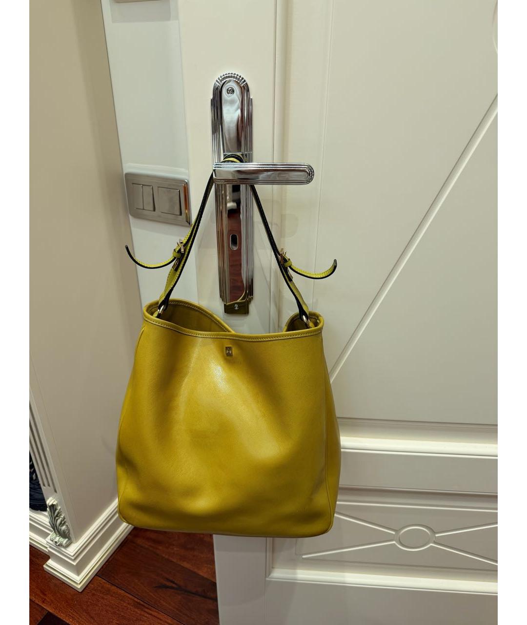 COCCINELLE Зеленая сумка тоут из искусственной кожи, фото 9