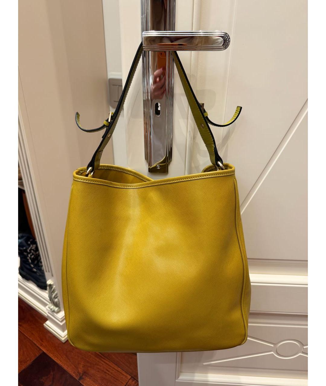 COCCINELLE Зеленая сумка тоут из искусственной кожи, фото 2