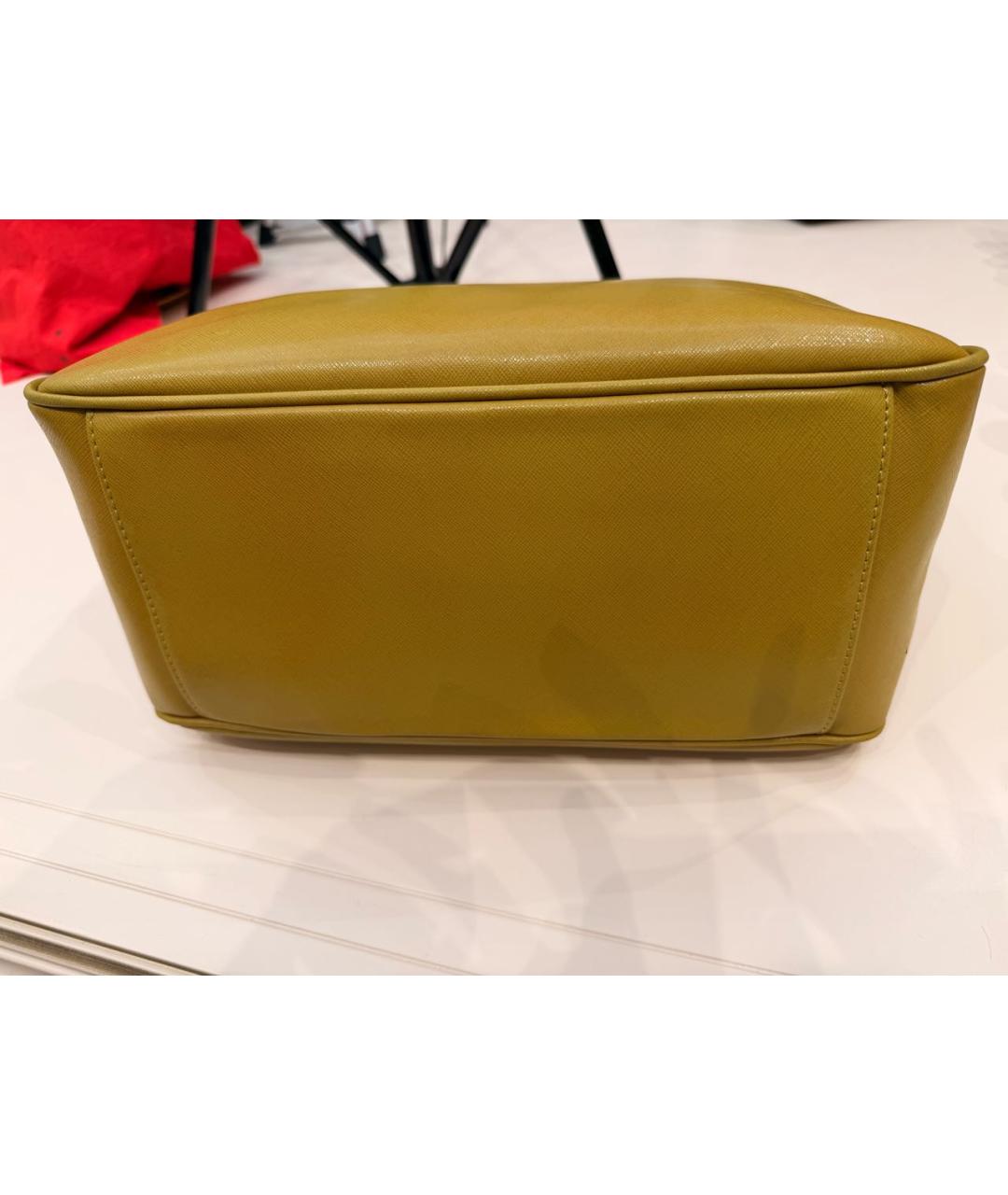 COCCINELLE Зеленая сумка тоут из искусственной кожи, фото 6