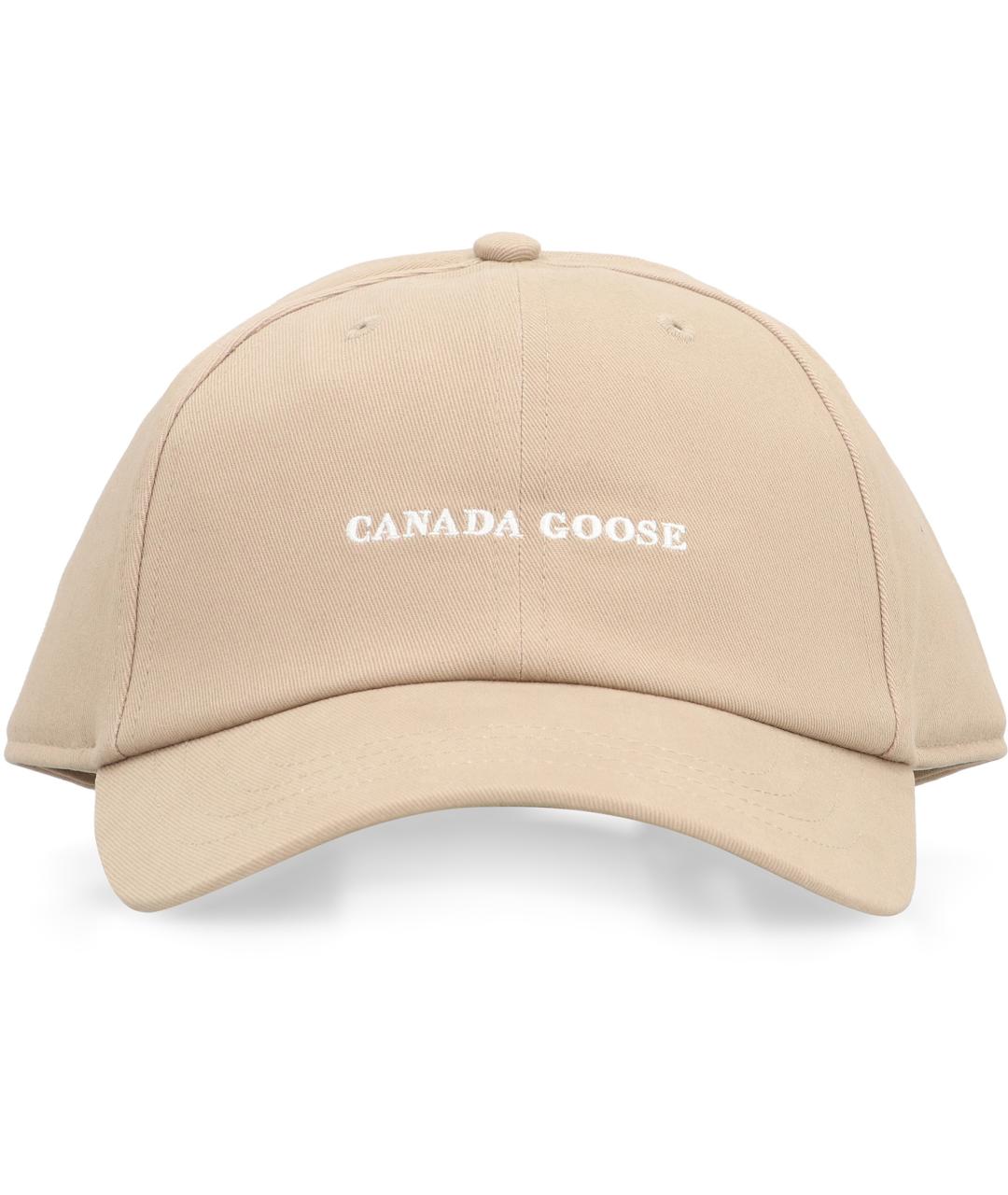 CANADA GOOSE Бежевая хлопковая кепка/бейсболка, фото 2