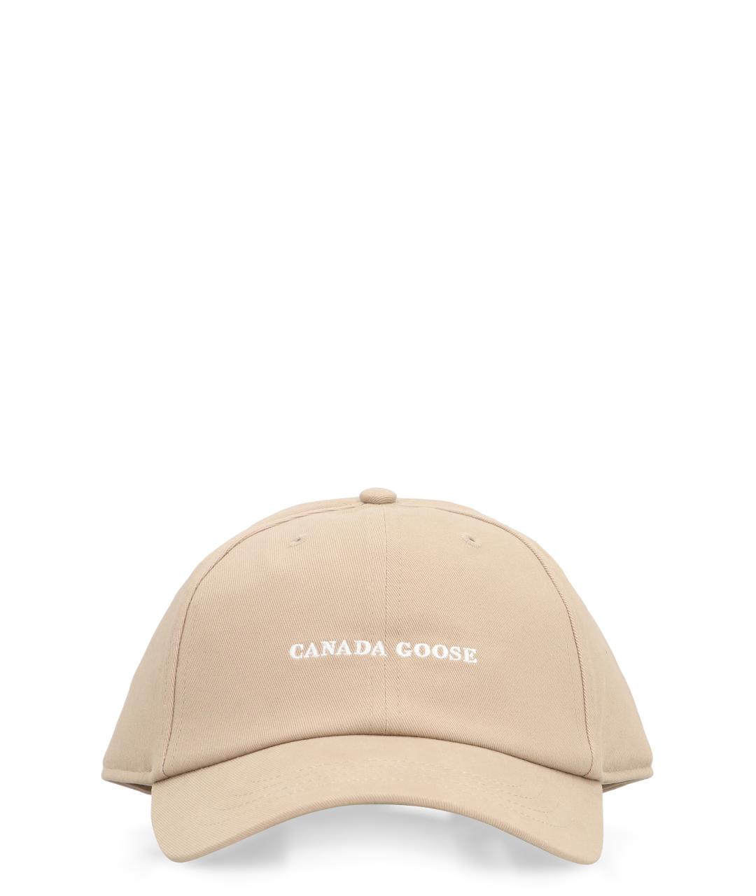 CANADA GOOSE Бежевая хлопковая кепка/бейсболка, фото 1