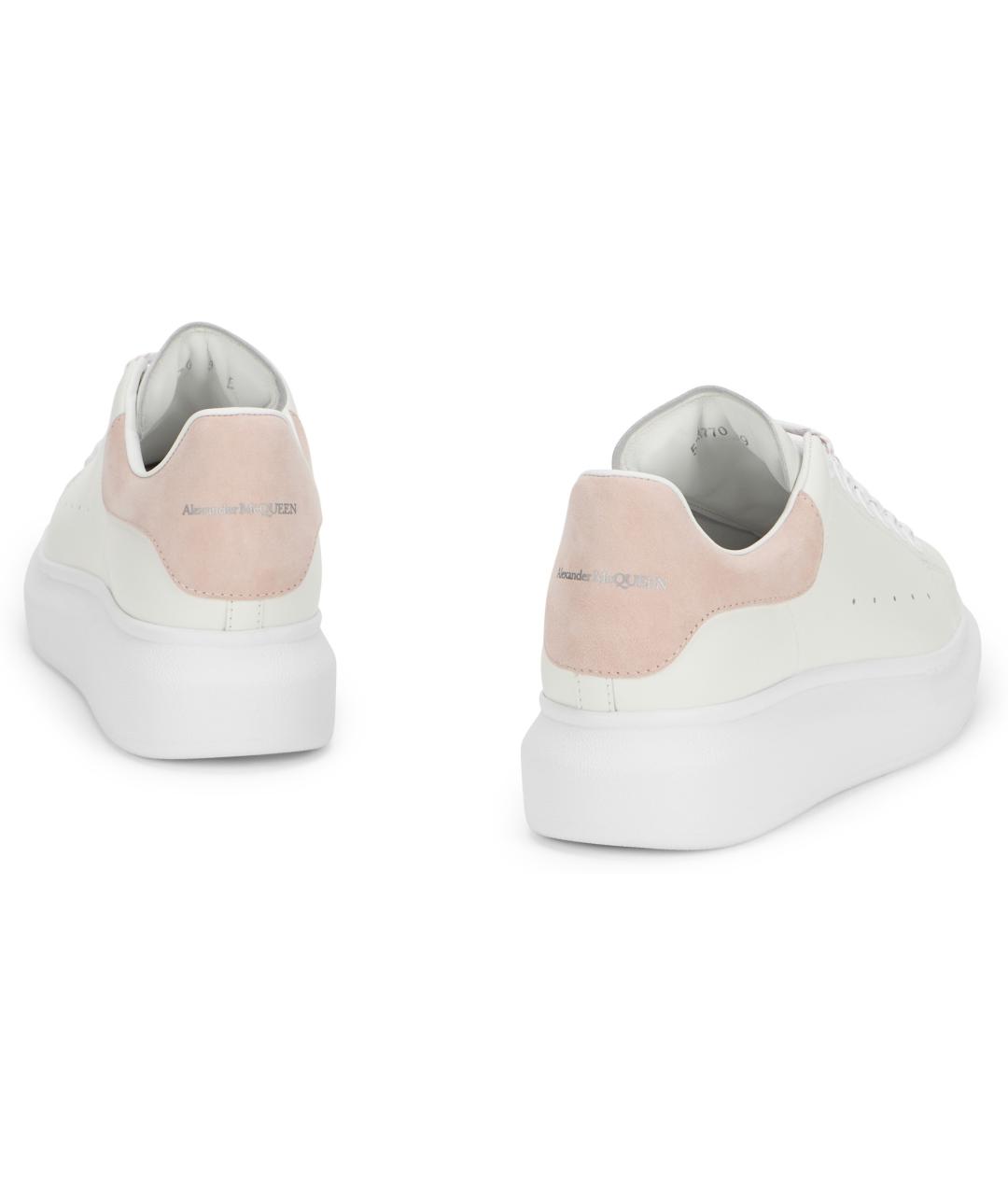 ALEXANDER MCQUEEN Белые кожаные кроссовки, фото 4
