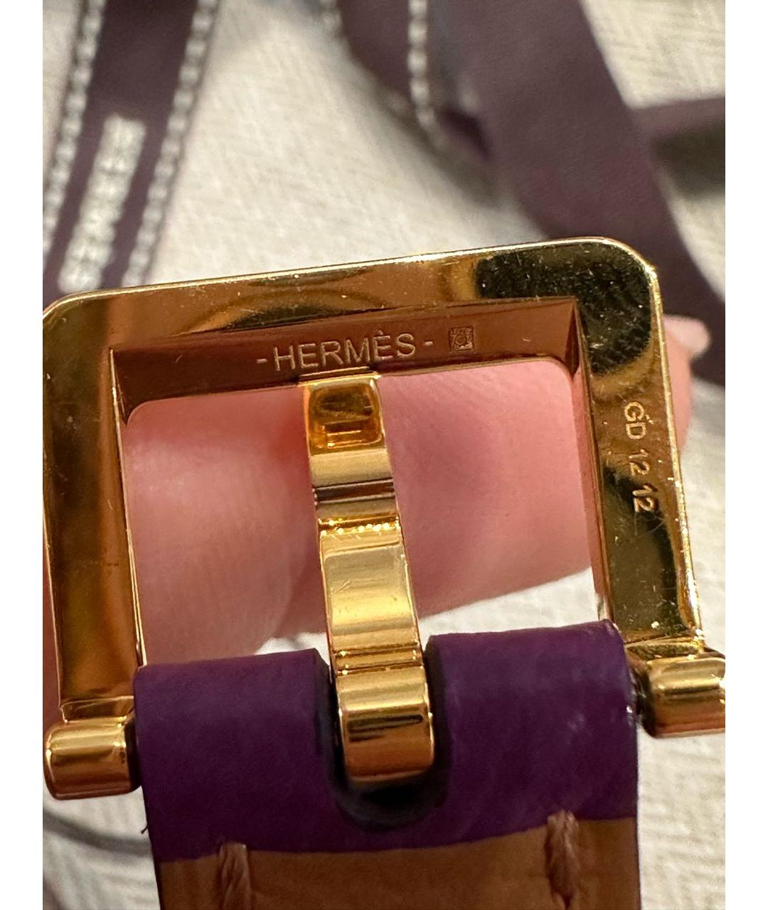 HERMES Фиолетовый ремень, фото 6