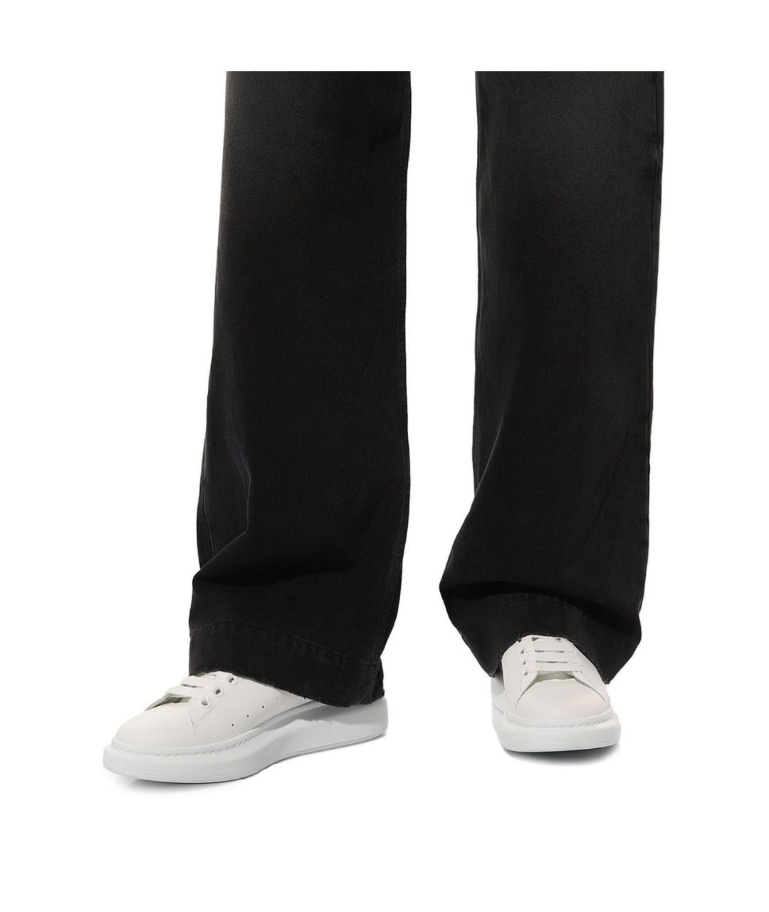 ALEXANDER MCQUEEN Белые кожаные низкие кроссовки / кеды, фото 6