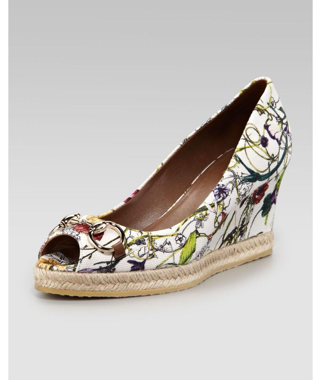 GUCCI Мульти текстильные босоножки, фото 3