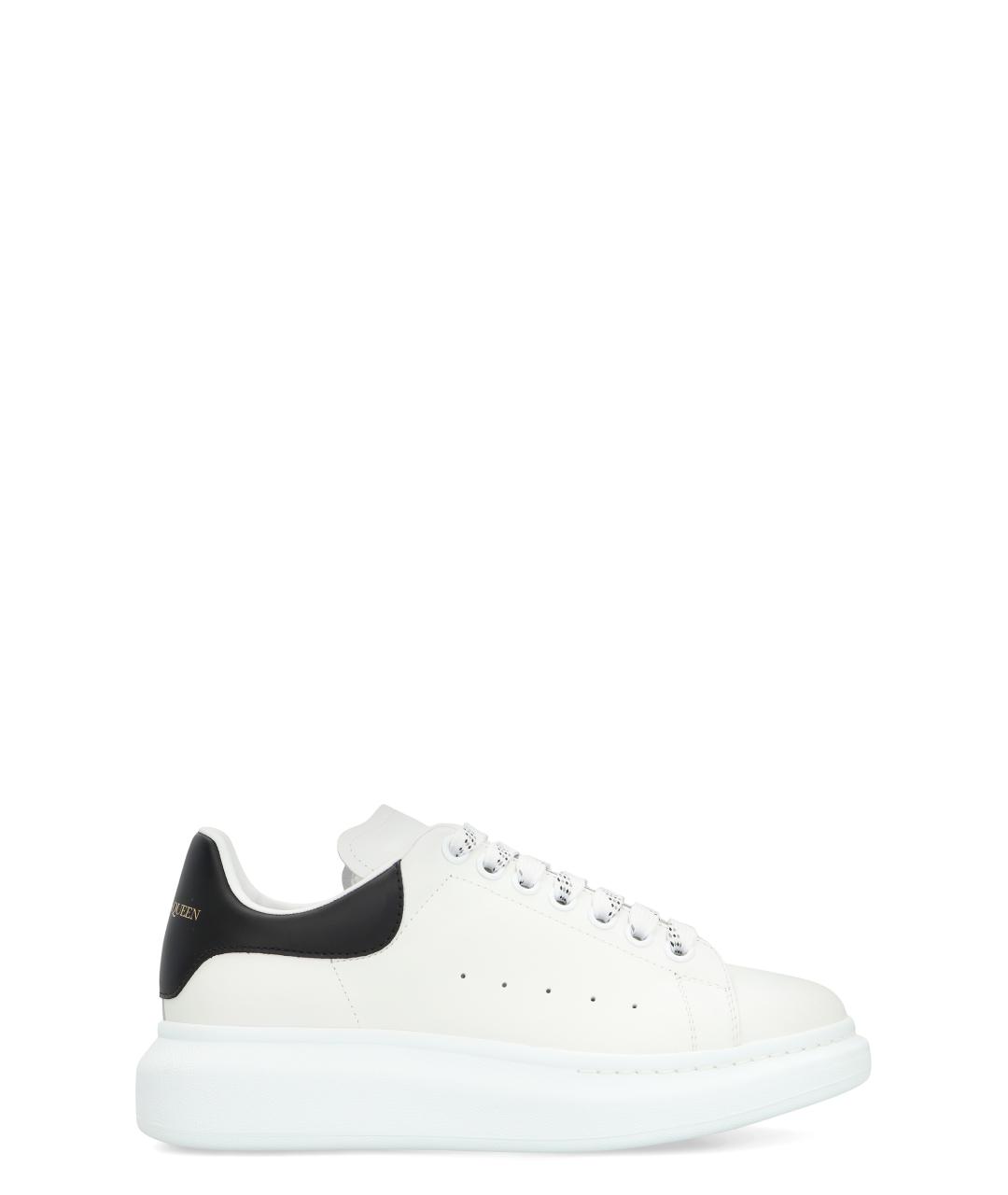 ALEXANDER MCQUEEN Белые кожаные низкие кроссовки / кеды, фото 1