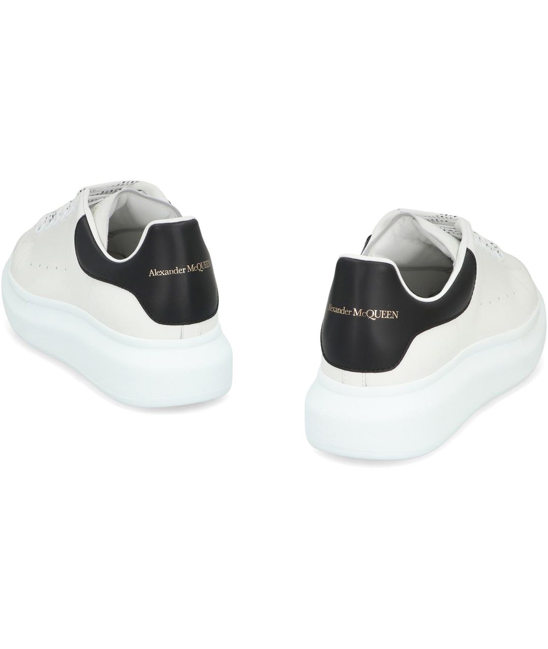 ALEXANDER MCQUEEN Белые кожаные низкие кроссовки / кеды, фото 4