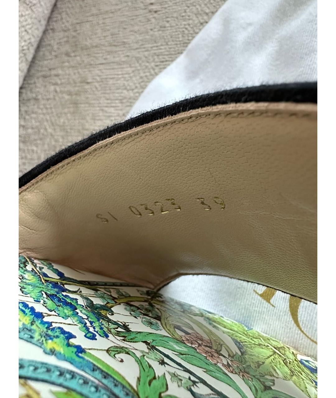 CHRISTIAN DIOR Зеленые шлепанцы, фото 5