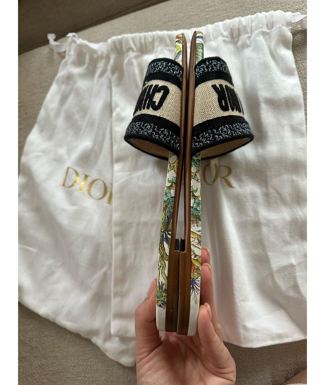 CHRISTIAN DIOR Зеленые шлепанцы, фото 8