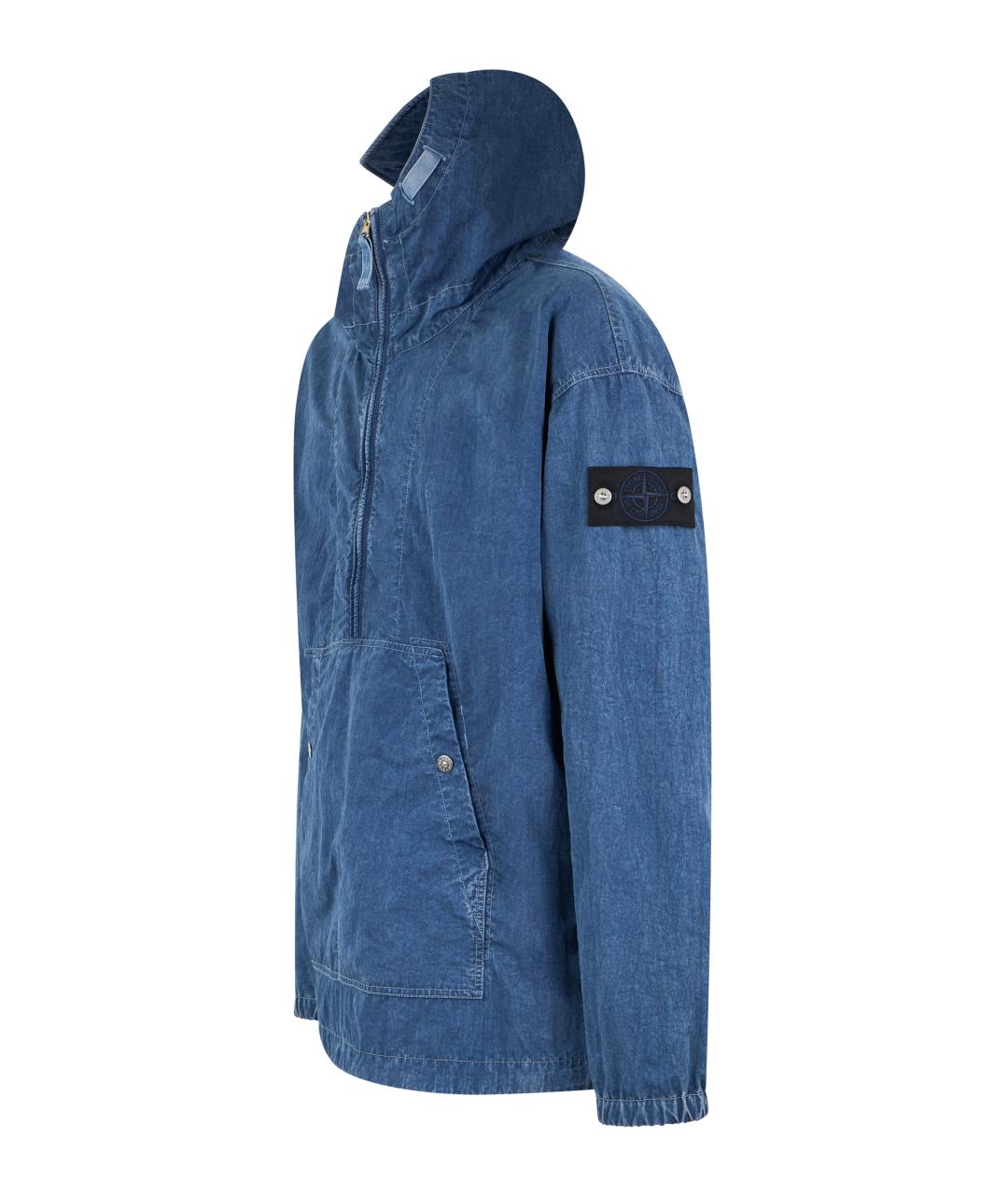 STONE ISLAND Синяя полиамидовая куртка, фото 3