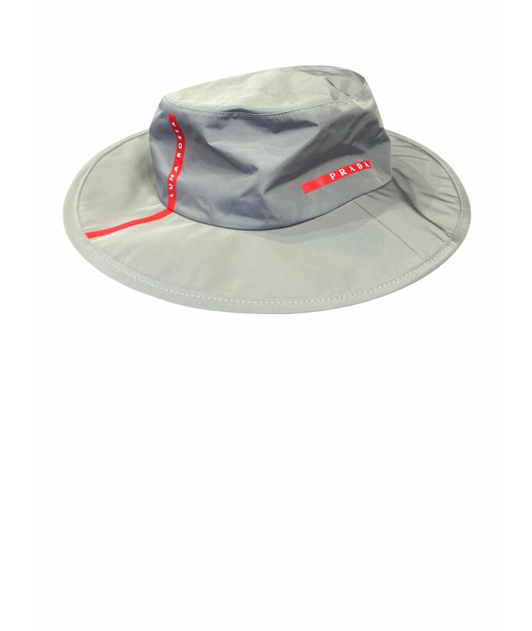 PRADA Серая синтетическая шляпа, фото 1