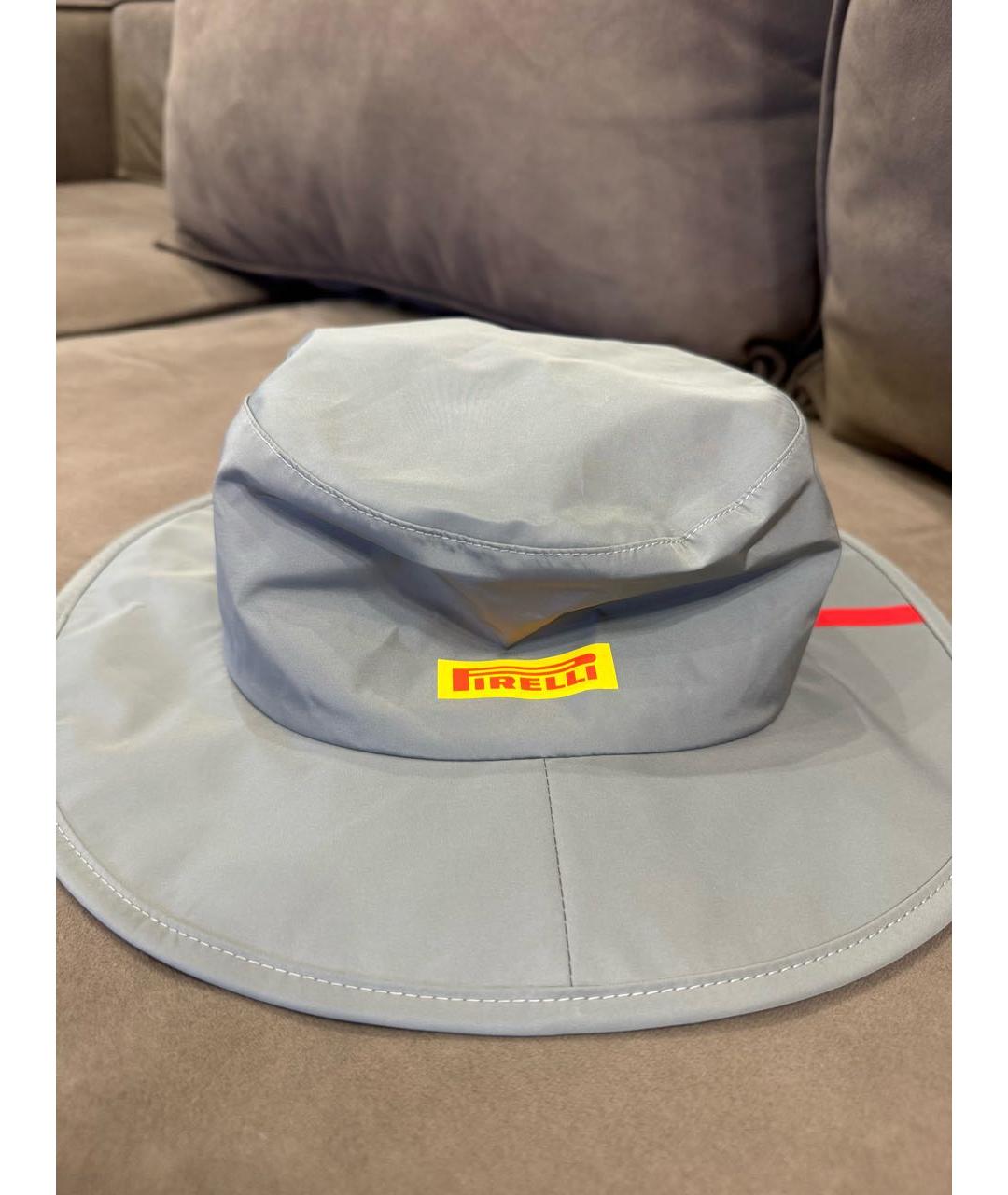PRADA Серая синтетическая шляпа, фото 2