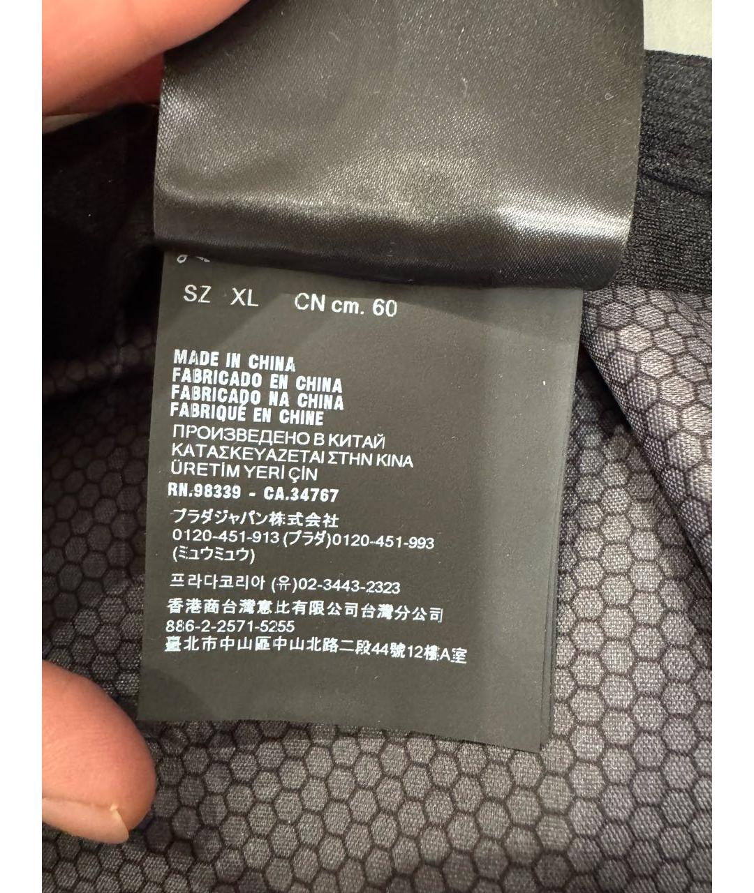 PRADA Серая синтетическая шляпа, фото 6