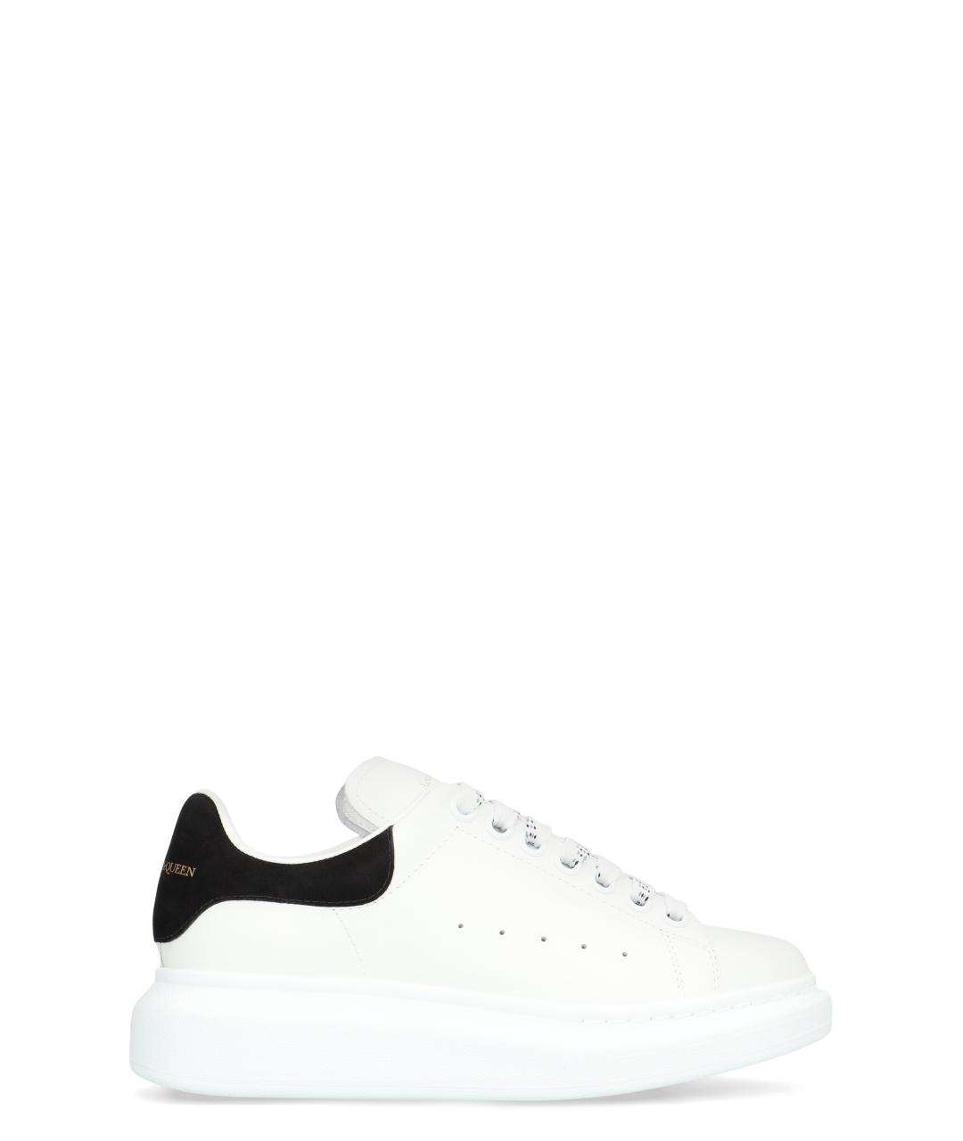 ALEXANDER MCQUEEN Белые кожаные кроссовки, фото 1