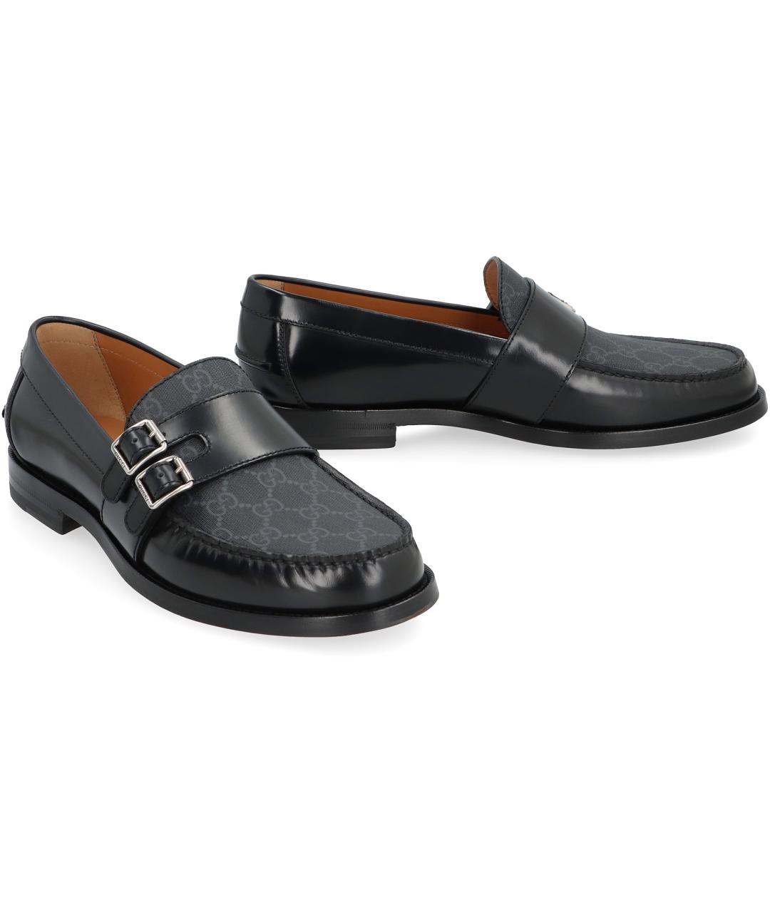 GUCCI Черные кожаные лоферы, фото 2