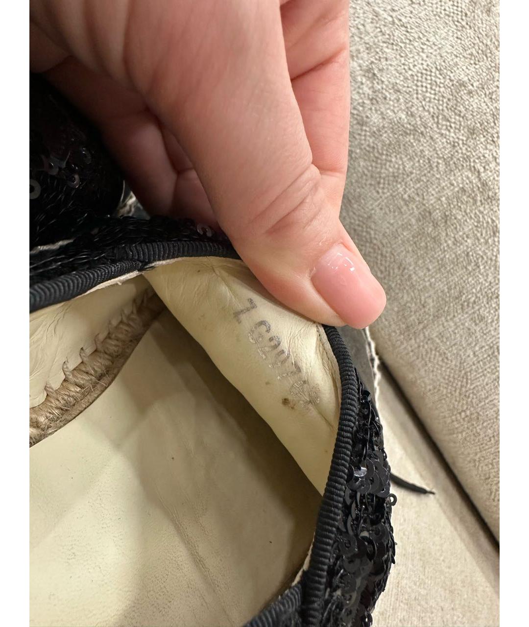 CHANEL Черные эспадрильи, фото 6