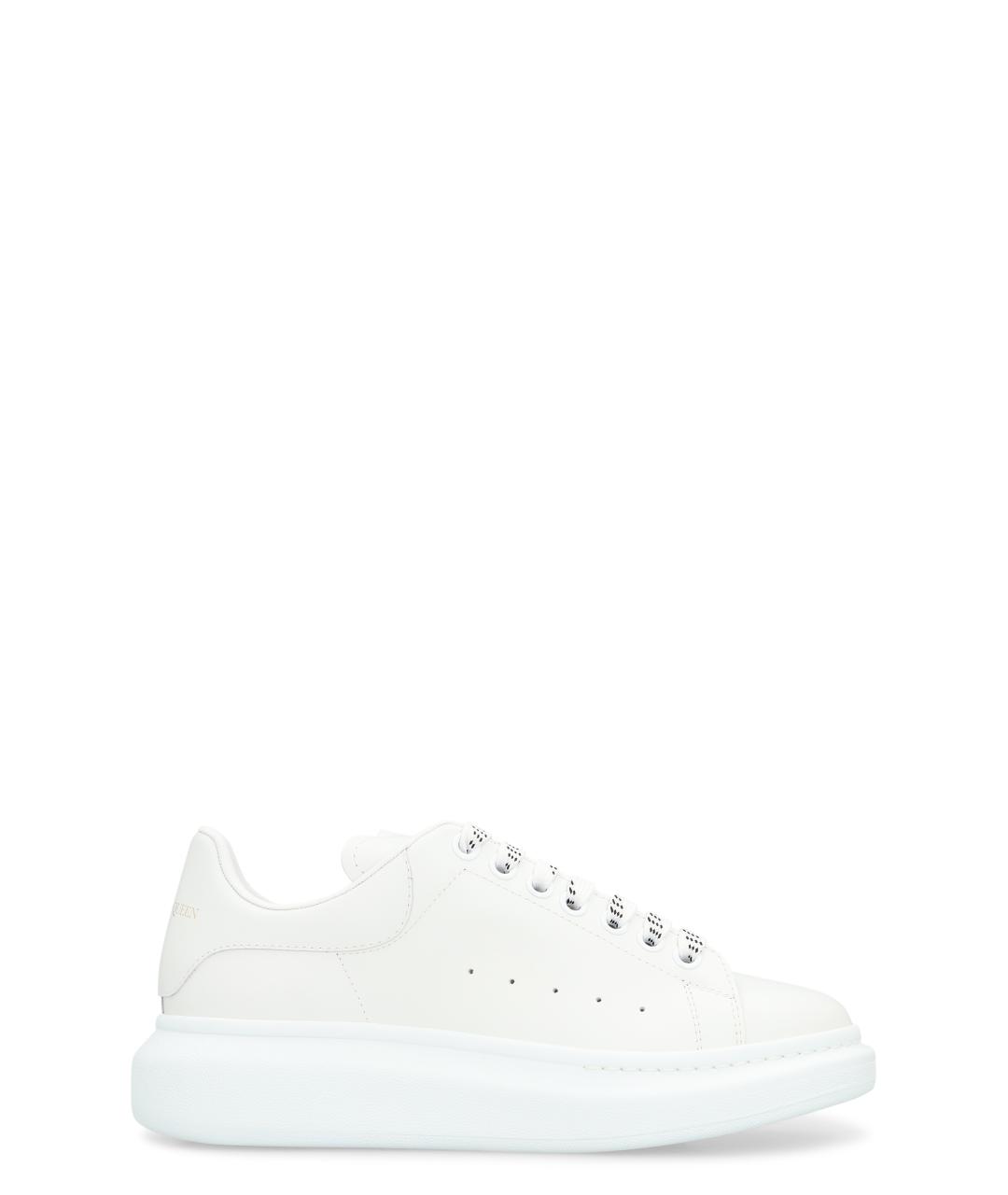 ALEXANDER MCQUEEN Белые кожаные низкие кроссовки / кеды, фото 1