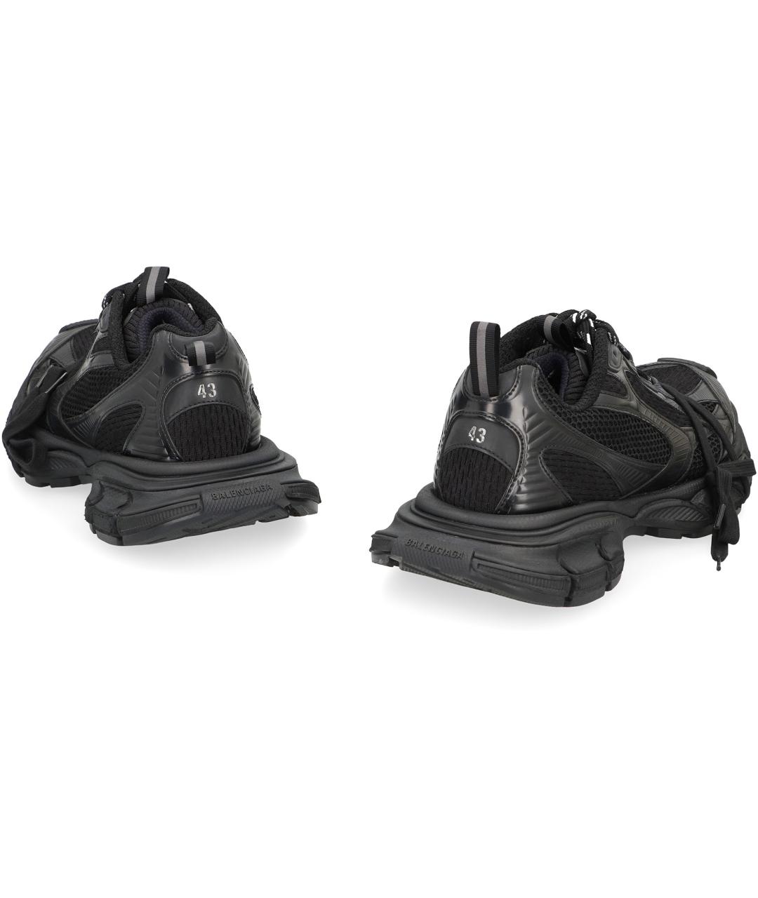 BALENCIAGA Черные синтетические низкие кроссовки / кеды, фото 4