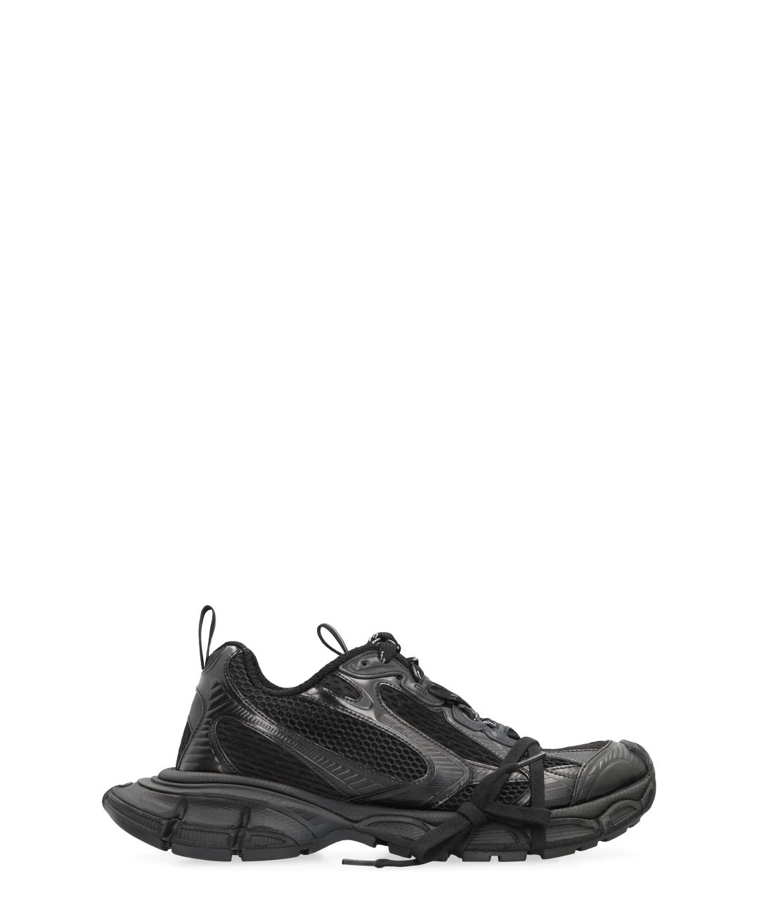 BALENCIAGA Черные синтетические низкие кроссовки / кеды, фото 1