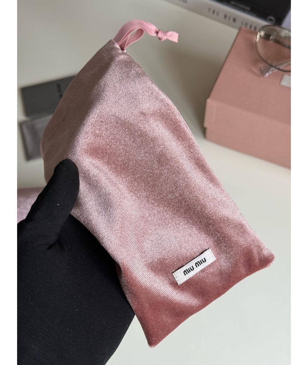 MIU MIU Серебряные металлические солнцезащитные очки, фото 7