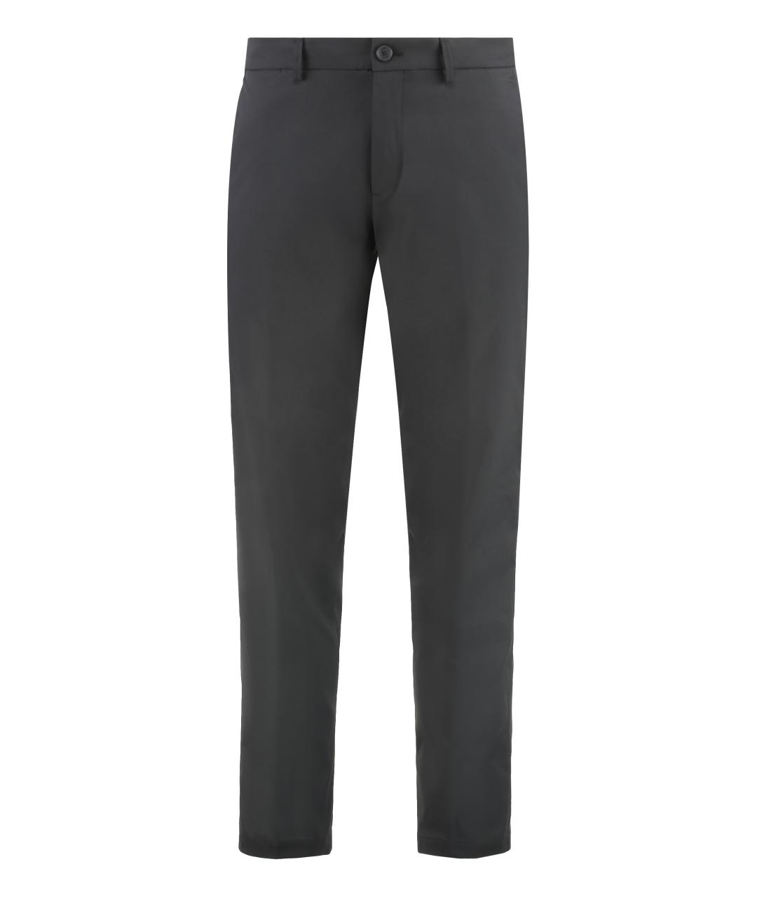 HUGO BOSS Черные полиэстеровые классические брюки, фото 1