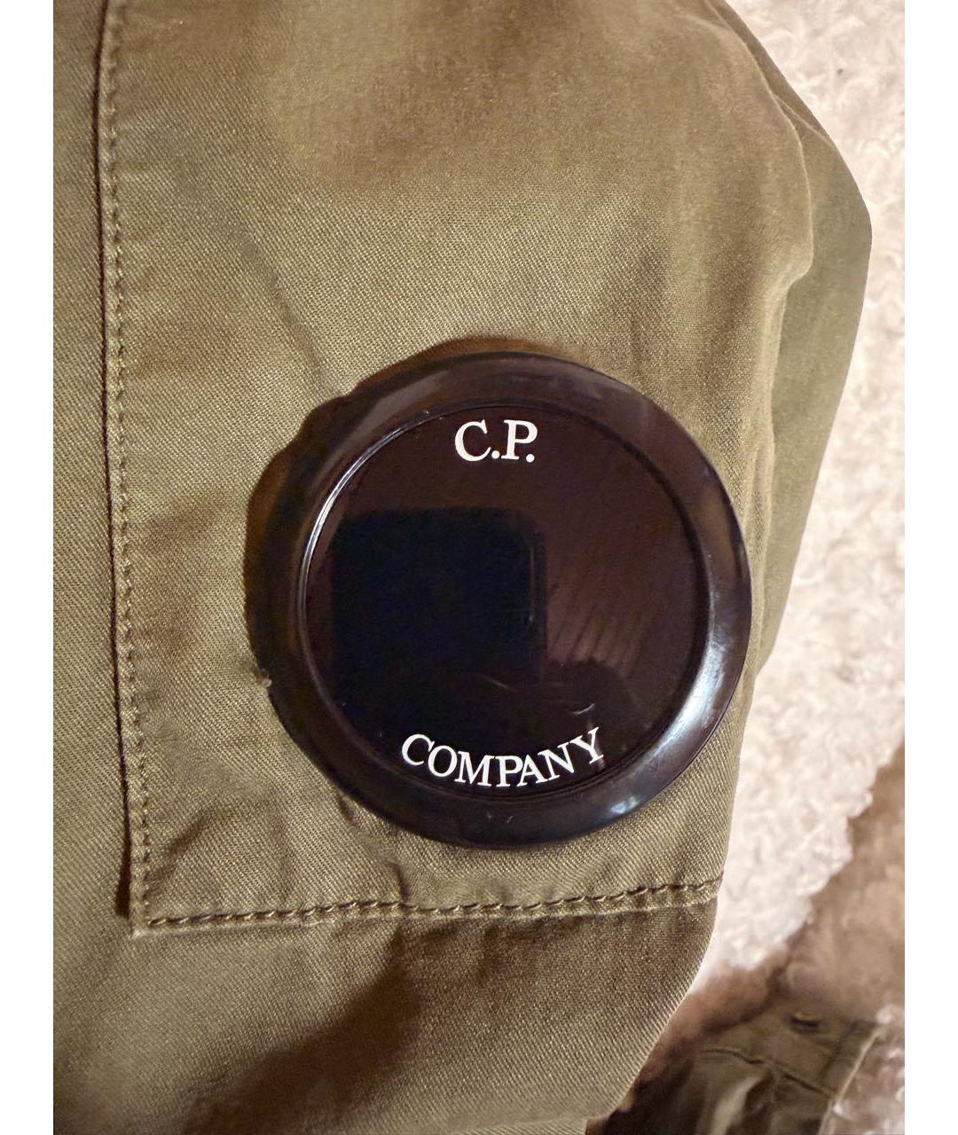 CP COMPANY Хаки хлопковая кэжуал рубашка, фото 5