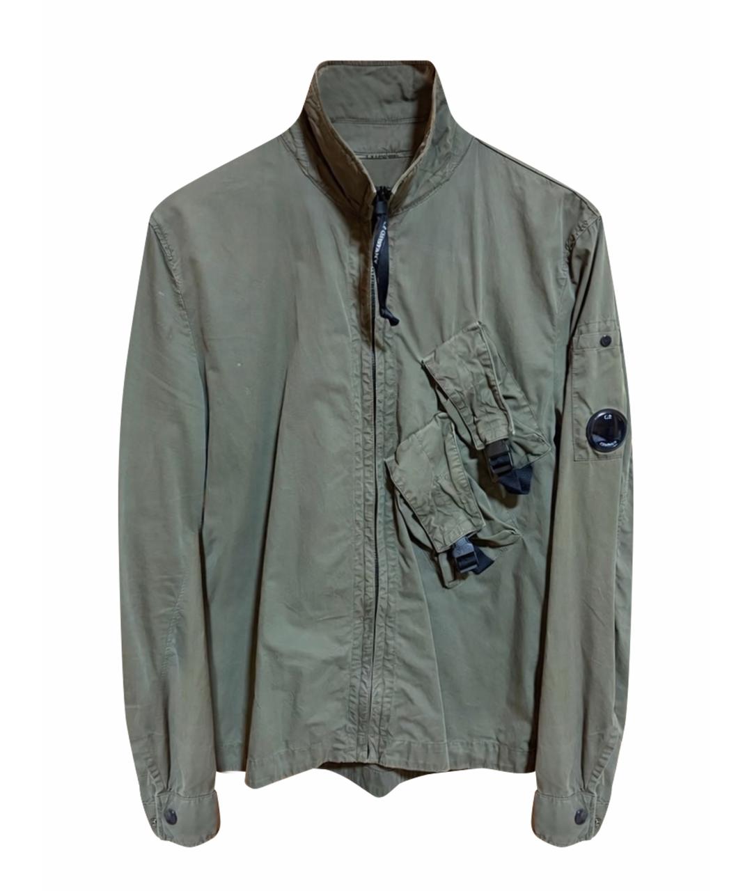 CP COMPANY Хаки хлопковая кэжуал рубашка, фото 1