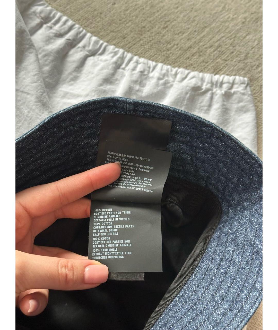 PRADA Голубая панама, фото 6