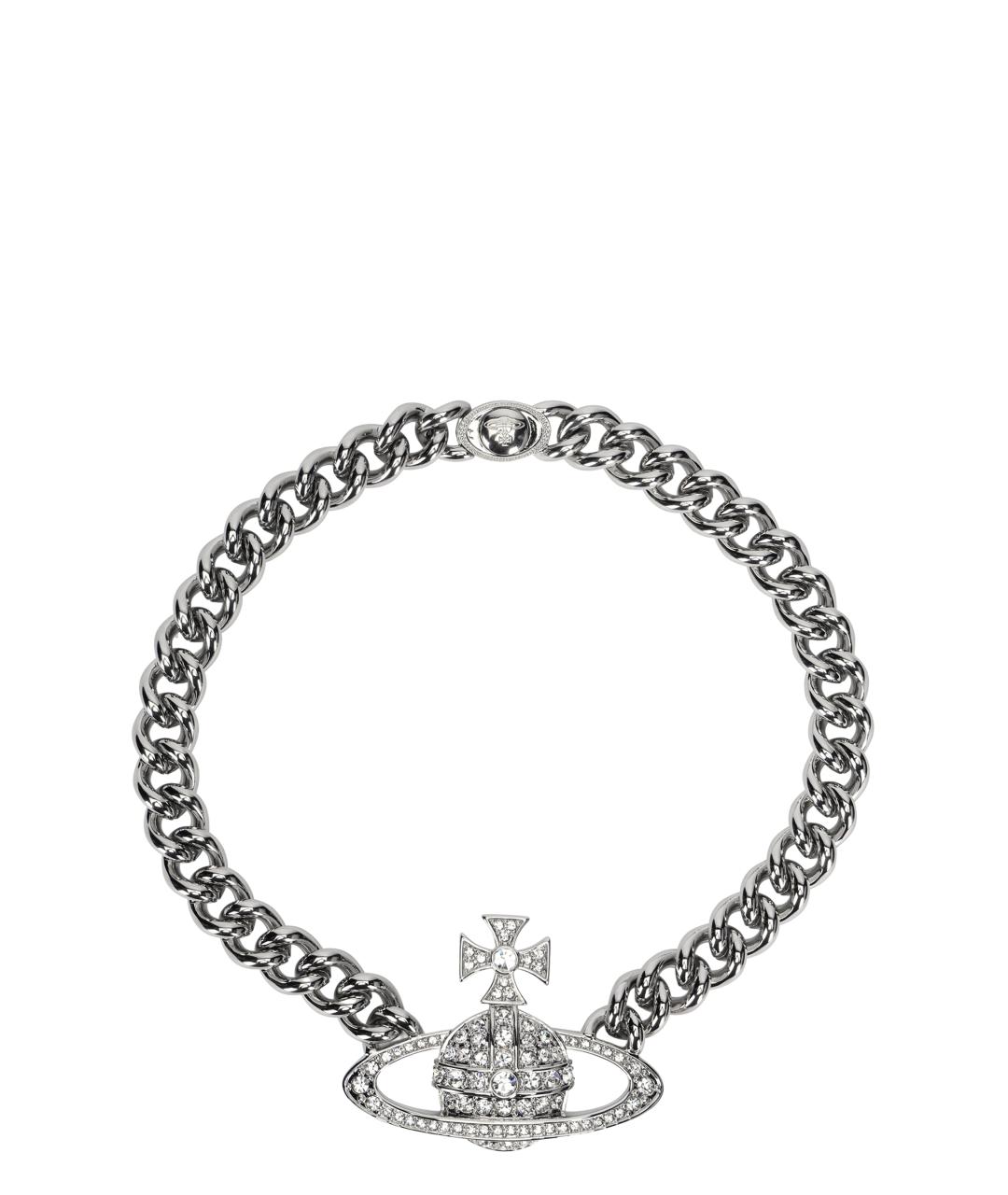 VIVIENNE WESTWOOD Серебряное металлическое колье, фото 1