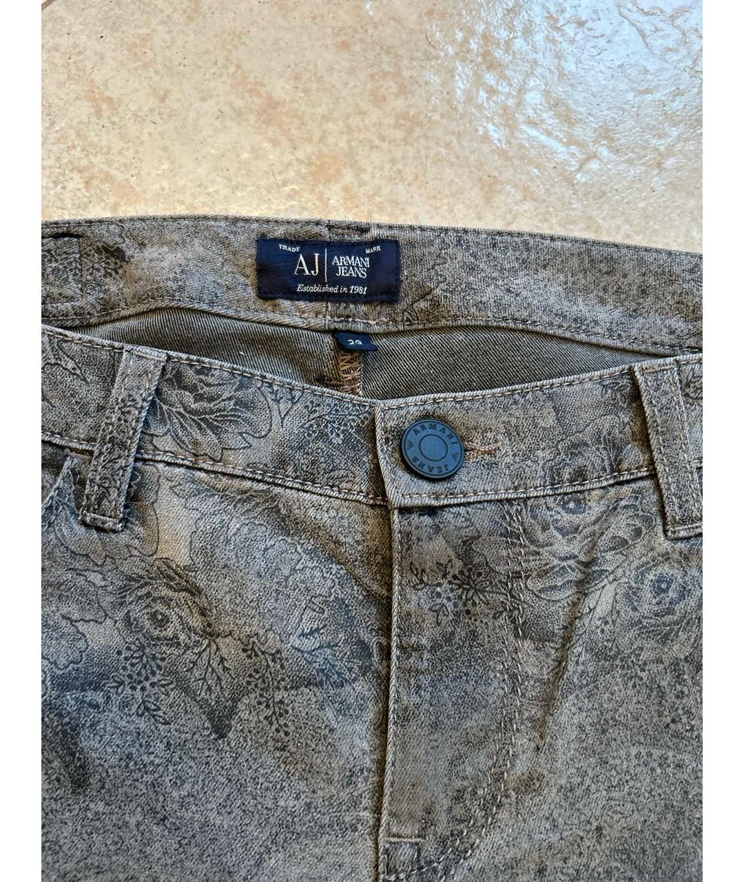 ARMANI JEANS Хлопко-эластановые джинсы слим, фото 3