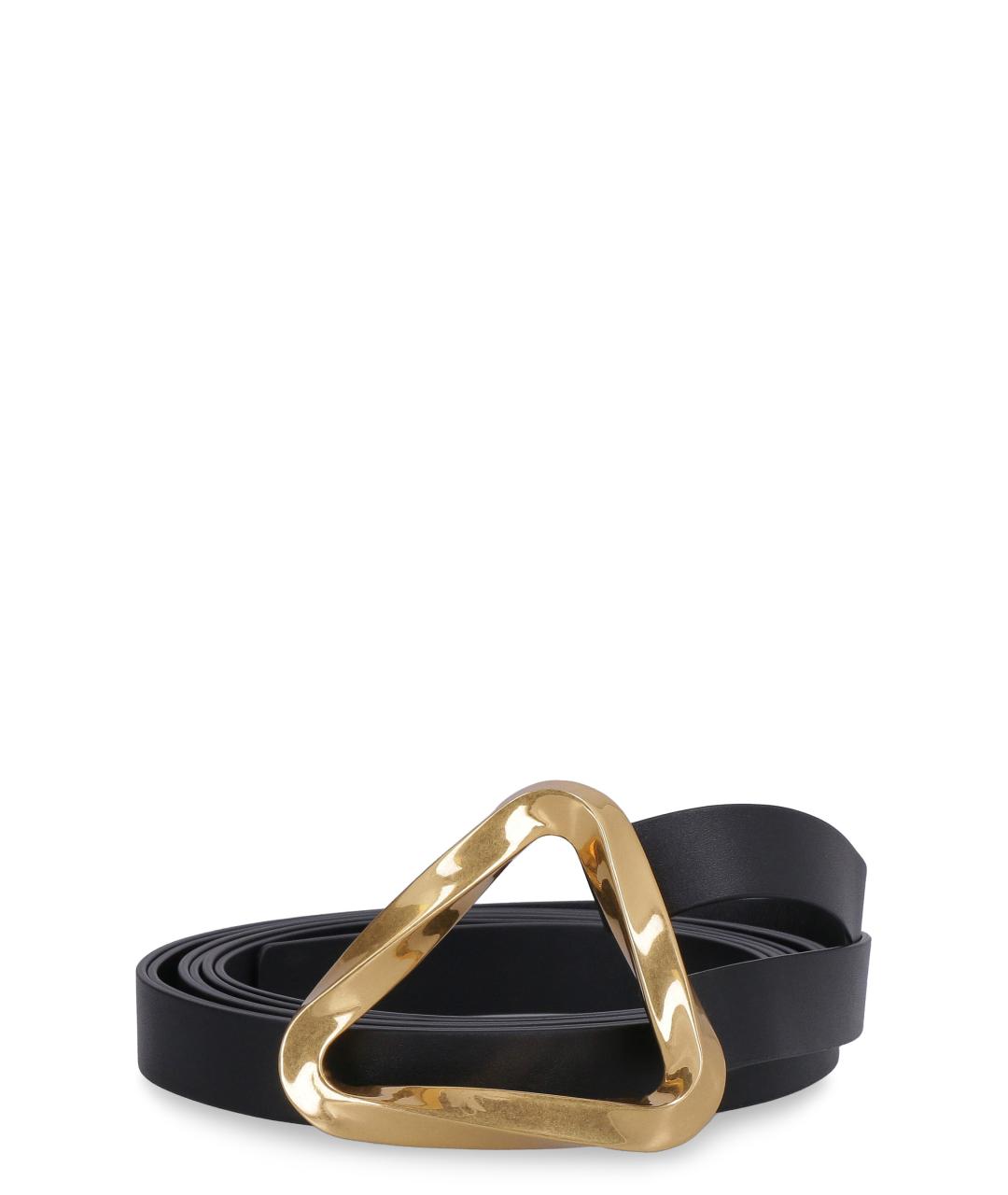 BOTTEGA VENETA Черный кожаный ремень, фото 1