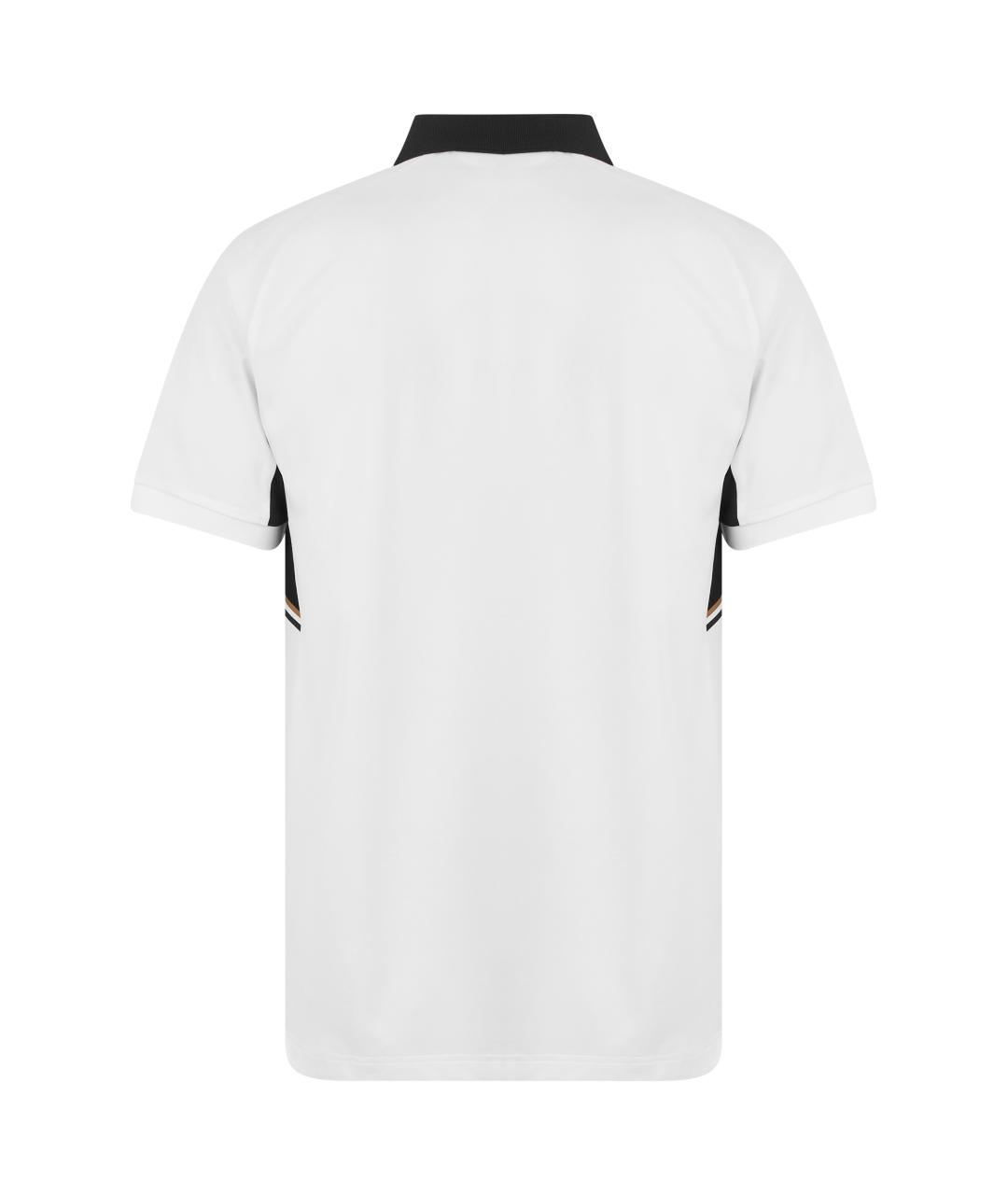 HUGO BOSS Белое синтетическое поло с коротким рукавом, фото 2