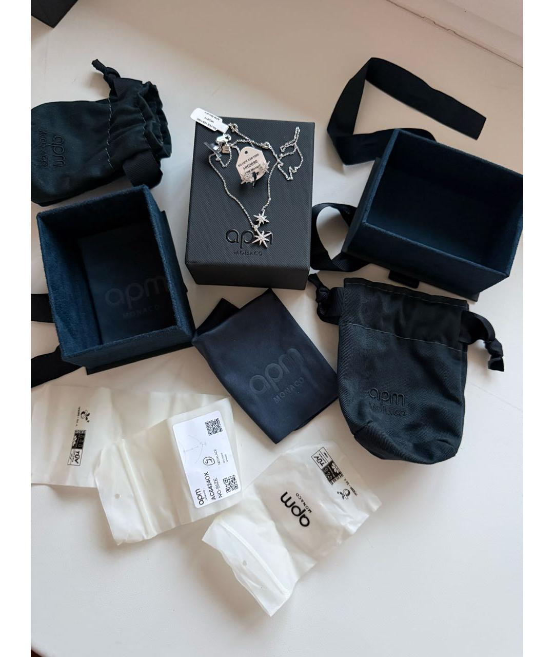 APM Monaco Серебрянный серебряный комплект, фото 3