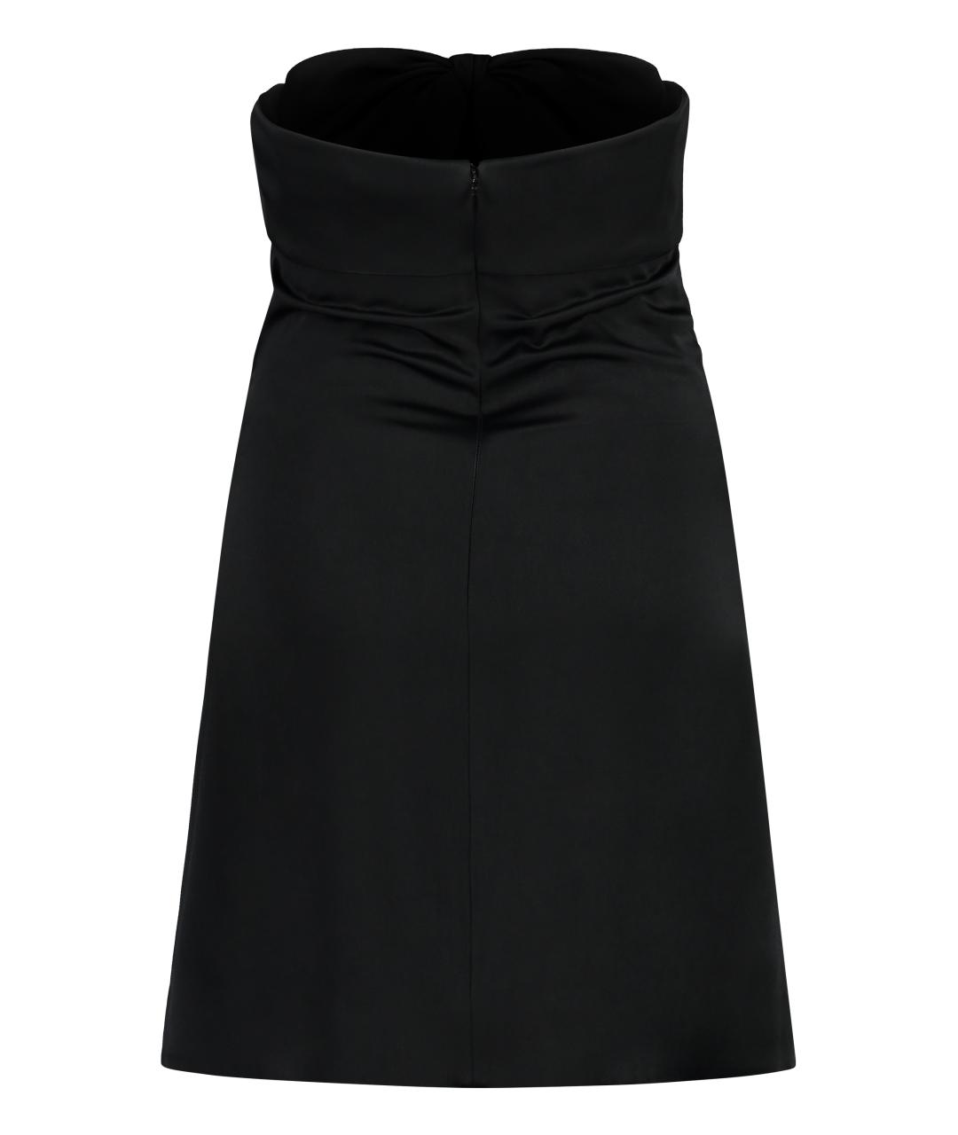 SAINT LAURENT Черное ацетатное вечернее платье, фото 2