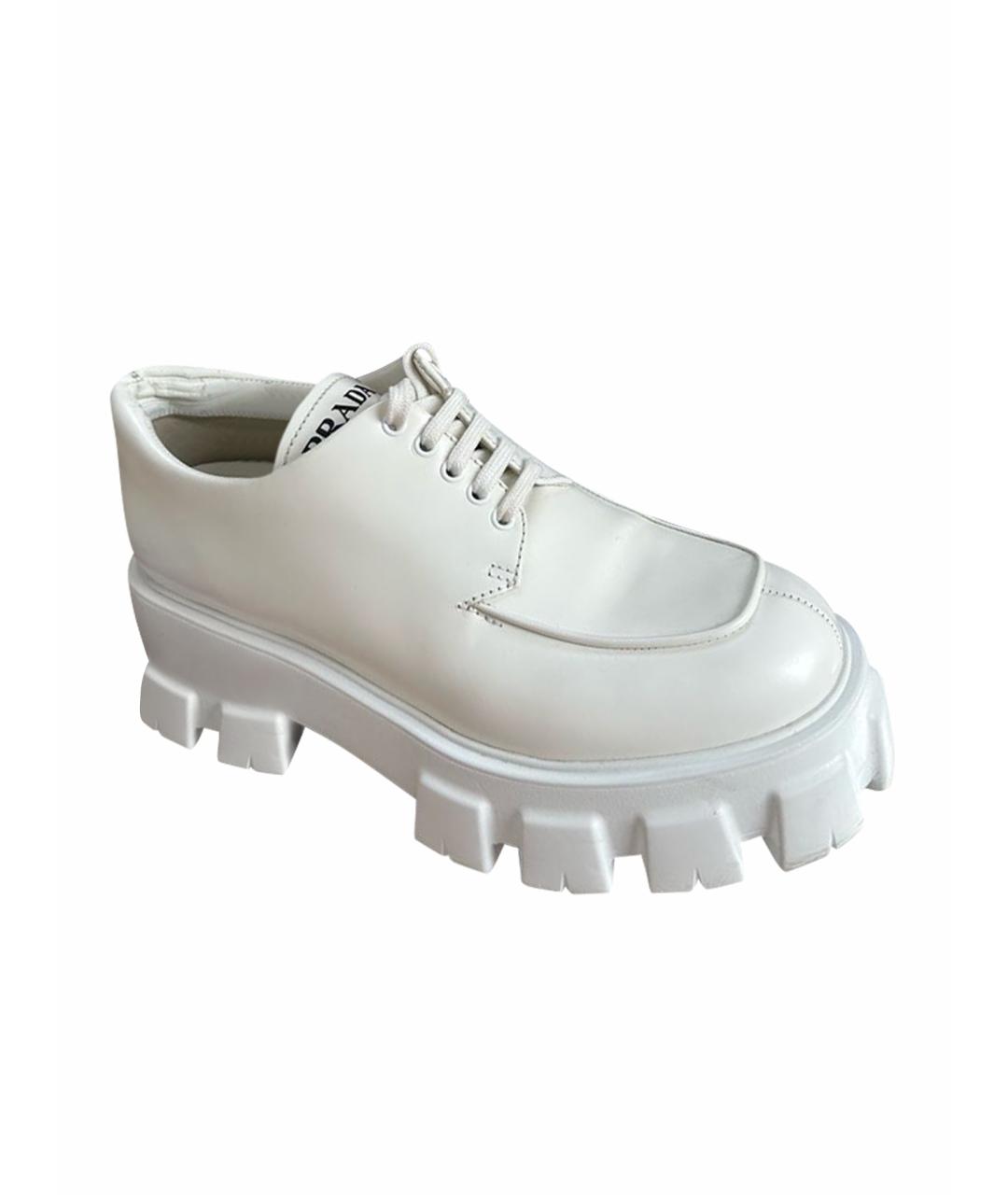 PRADA Белые ботинки, фото 1