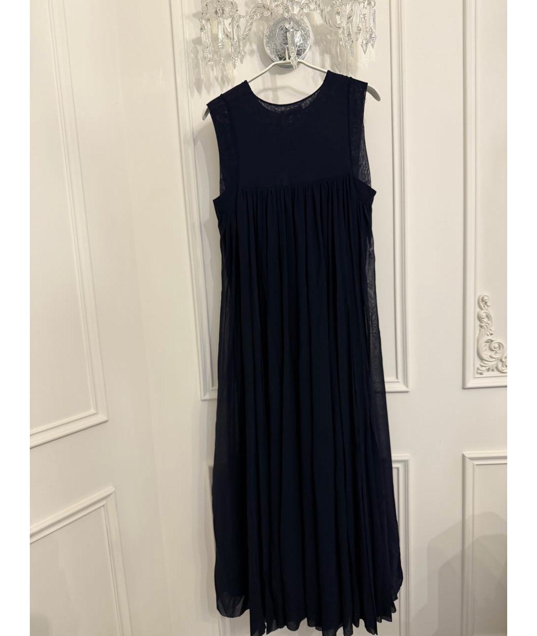 JIL SANDER Темно-синее полиамидовое повседневное платье, фото 2